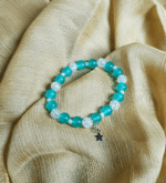 Emerald Crackle Star Bracelet - Image 2