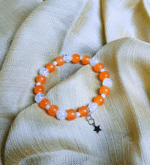 Amber Glow Crackle Star Bracelet